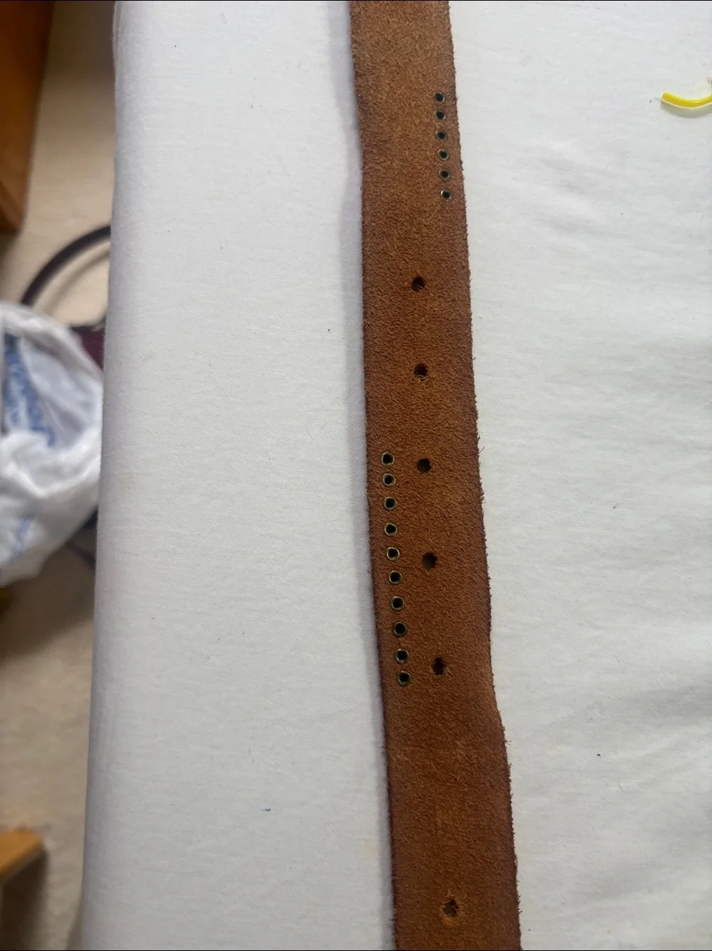 Linea Pelle Vintage Suede Leather Strap - Brown